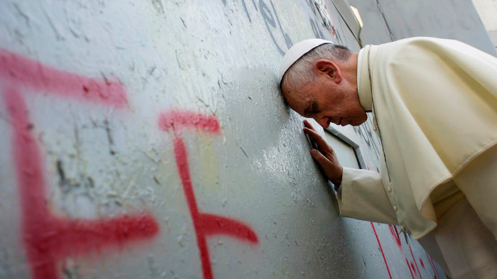 pope francis stalled israel palestine peace process is unacceptable 1401034723