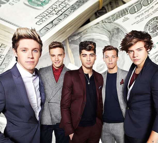 One Direction British Under 30 Rich List