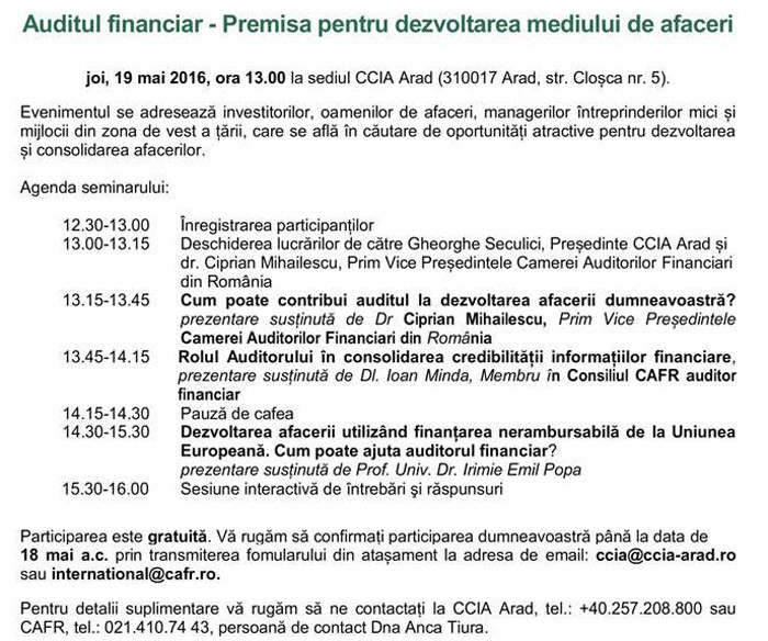program seminar ccia
