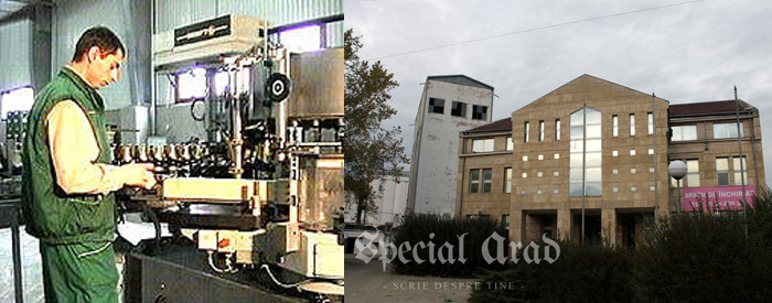 Fabricarea berii Arbema Premium Pils în 1999 (foto: virtualarad.net) și fabrica astăzi - de închiriat