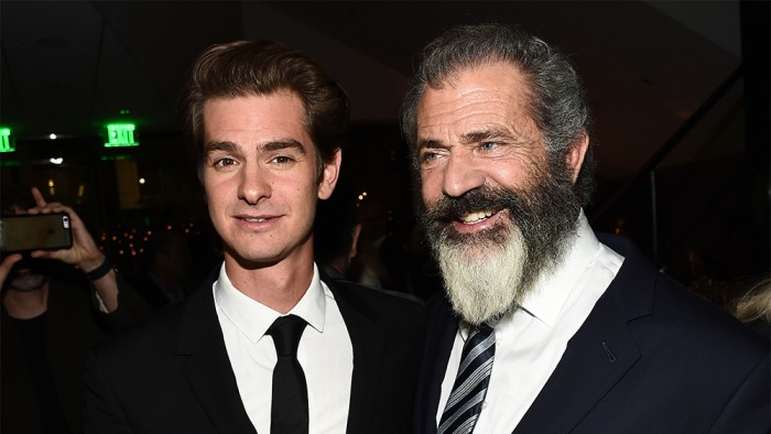 Mandatory Credit: Photo by Buckner/Variety/REX/Shutterstock (6727170f) Andrew Garfield and Mel Gibson 'Hacksaw Ridge' film premiere, After Party, Los Angeles, USA - 24 Oct 2016