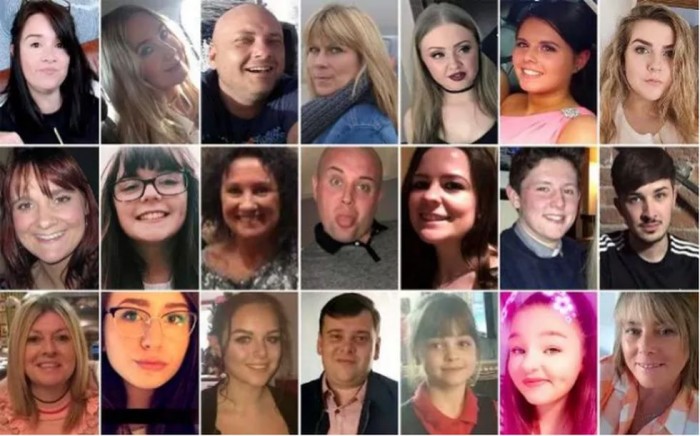 Cele 22 de victime ale atentatului din Manchester. Foto: NewNowNext