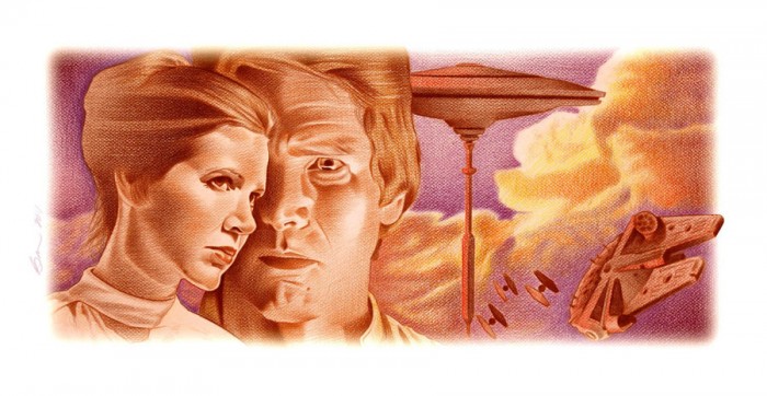 Han and Leia Color Study by BenCurtis