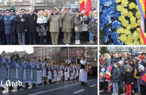 Eroii patriei cinstiți printr o ceremonie solemnă în Piața Avram Iancu