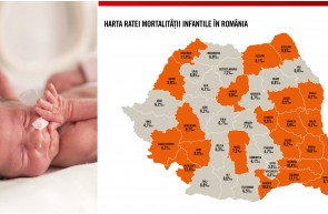 harta mortalitatii infantile in romania