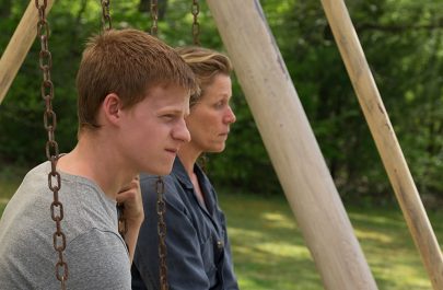 Frances McDormand and Lucas Hedges in Three Billboards Outside Ebbing Missouri