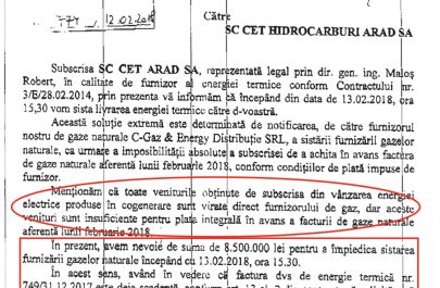 20180212 Notificare CET Arad