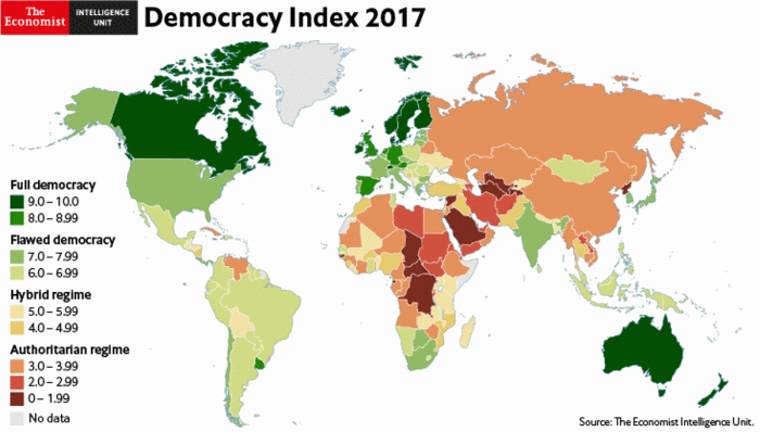Democracy map website