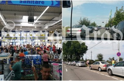 Mii de arădeni s-au călcat pe picioare, în ultimele 3 zile, pentru a cumpăra produsele reduse ale unui magazin de bricolaj. Unii le-au pus la vânzare pe OLX, la preț întreg | Foto