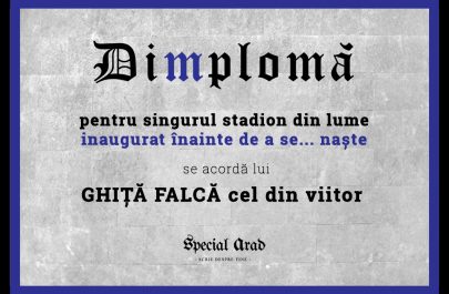 DIMPLOMA stadion GHIȚĂ FALCĂ cel din viitor