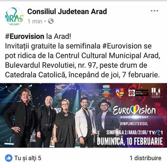postare fb cja eurovision