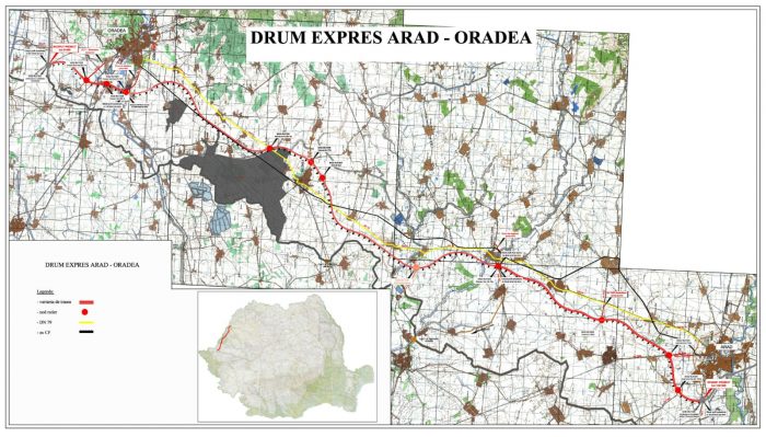 plansa drum expres Arad Oradea