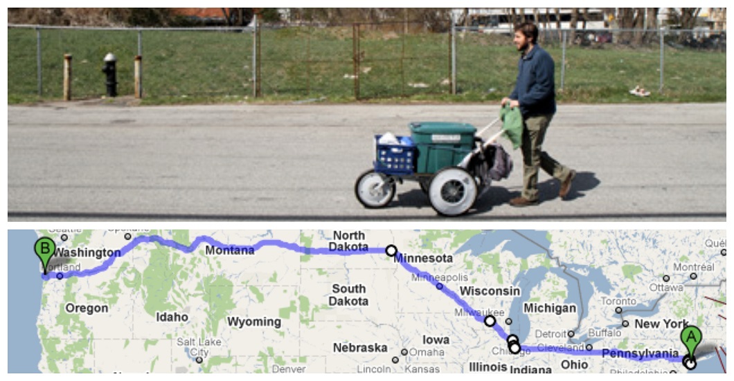 Matt Green walking across America