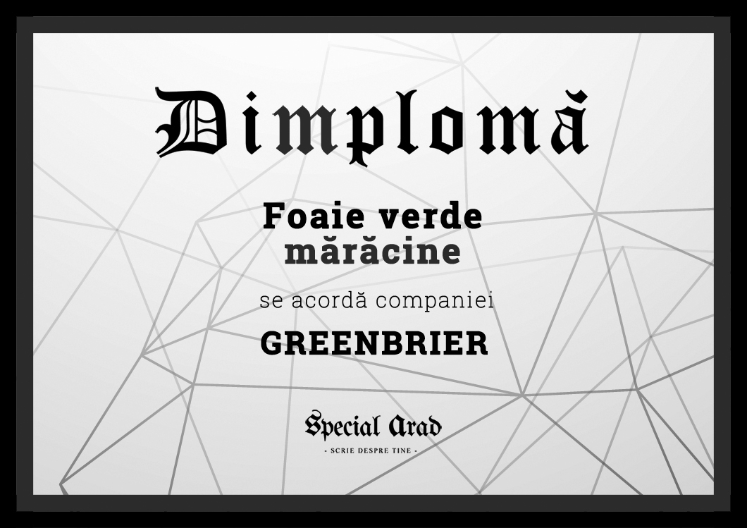 DIMPLOMA Greenbrier GRI