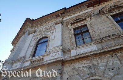 Cu doar 1000 de lei pensie și cu sănătatea șubredă, o femeie de 90 de ani crește flori pe balcon pentru a-și achita ratele pentru renovarea fațadei clădirii din centrul Aradului