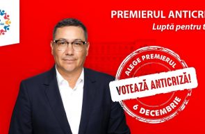 VICTOR PONTA PREMIERUL ANTICRIZA LUPTA PENTRU TINE