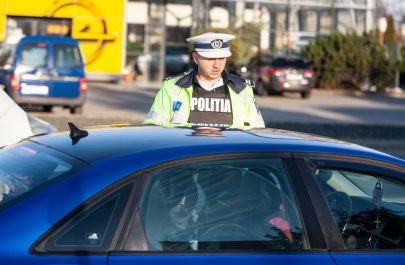 control trafic politist - politia rutiera arad