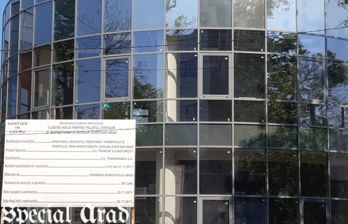 Palatul Copiilor din Arad, în așteptarea a 10 milioane de lei de la Guvern pentru recepționarea noului sediu