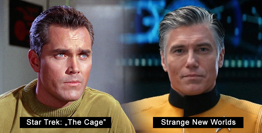 Pike Star Trek The Cage vs Strange New Worlds