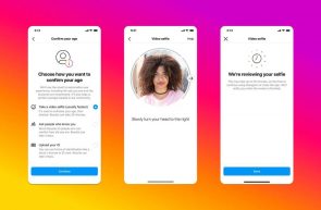three smartphone screens showing how instagram verifies a person s age