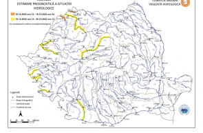 Harta Avertizare hidrologica nr.82 din 18.12.2022