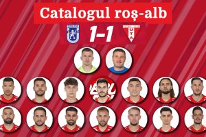 Catalogul roș-alb. Notele jucătorilor echipei arădene, acordate de cititori, după meciul FC U Craiova – UTA 1-1