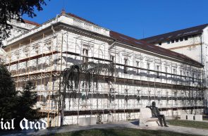 A inceput reabilitarea Palatului Justitiei din Arad