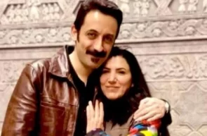 Actorul turc Çağdaş Çankaya și soția sa, cântăreața Zilan Tigris