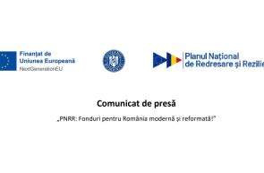 Comunicat de presa PNRR Fonduri pentru Romania moderna si reformata Primaria Comunei Seleus