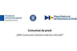 Comunicat de presa PNRR Fonduri pentru Romania moderna si reformata Primaria Comunei Seleus