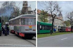 circulatia tramvaielor blocata bulevardul revolutiei 12 aprilie 2023