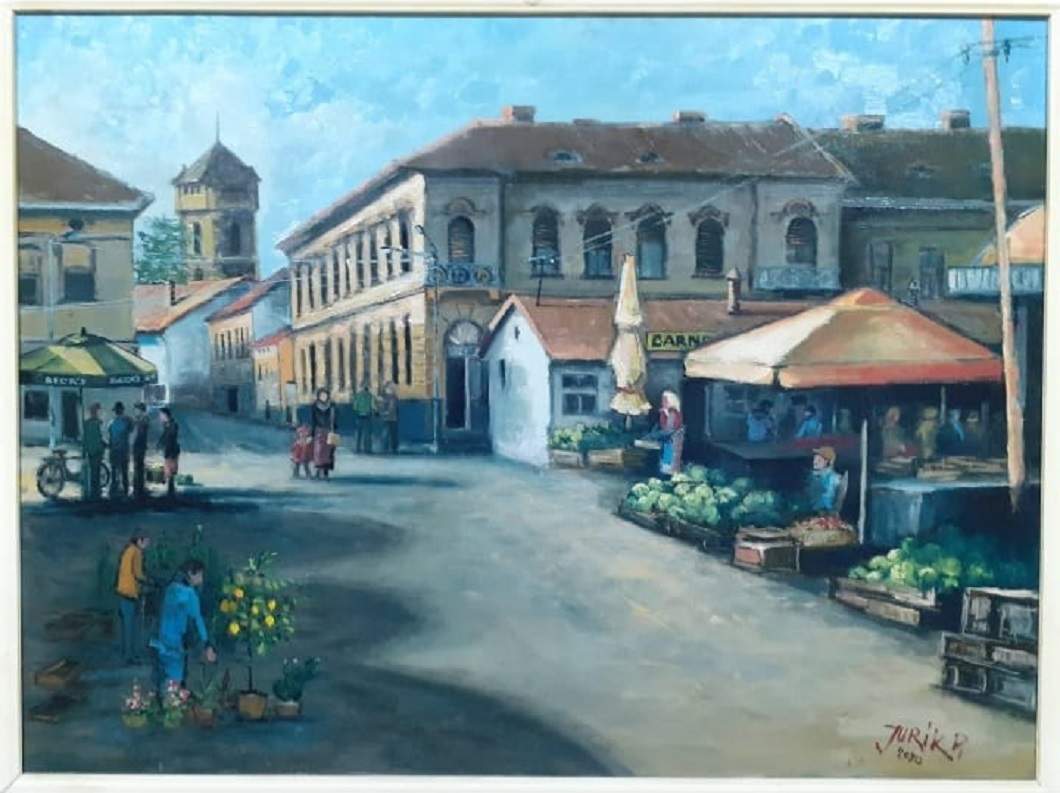 Piata Mare Arad - pictura Pavel Jurik