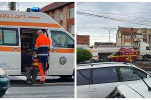 Bărbat beat mangă, lovit pe trecerea de pietoni de o mașină de Salvare, în Vladimirescu