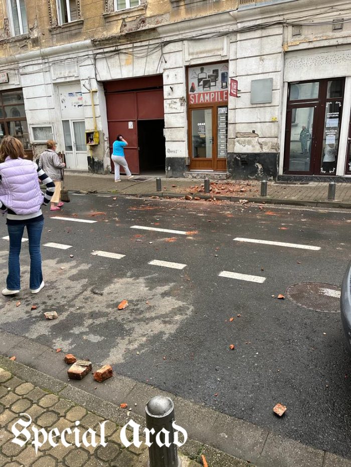 urmarile cutremurului la Arad - strada Lucian Blaga