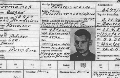 Gregor Formanek nascut la arad gardian nazist