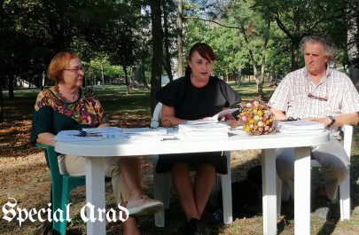 Lucia Ciuciureanu, Elena Ilash, Ovidiu Balint - lansare de carte în Parcul Eminescu
