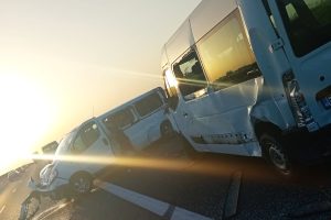 Trafic îngreunat pe autostrada A1, în zona localității Recaș, în urma unui accident
