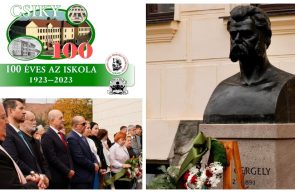 Colegiul Csiky Gergely 100 de ani bust al scriitorului