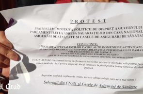 Angajatii Casei de Asigurari de Sanatate continua protestul
