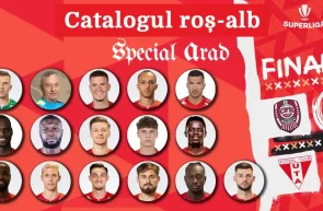 Catalogul roș-alb. Notele jucătorilor echipei arădene, acordate de cititori, după meciul CFR Cluj – UTA 0 – 0