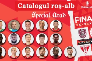 Catalogul roș-alb. Notele jucătorilor echipei arădene, acordate de cititori, după meciul CFR Cluj – UTA 0 – 0