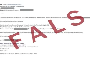 ANAF avertizează asupra unei campanii de mesaje false referitoare la e-Factura