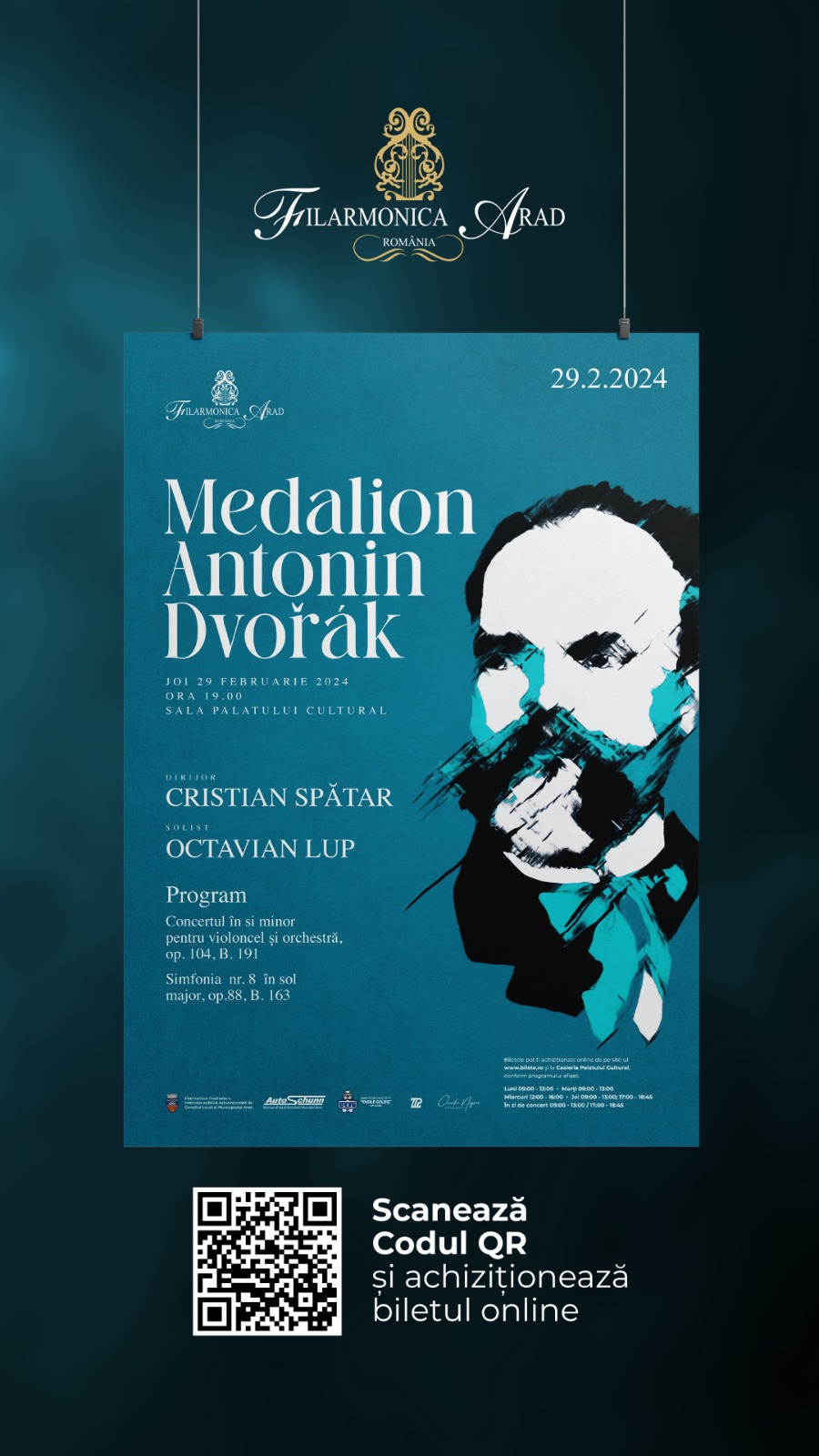Medalion Antonin Dvořák - Filarmonica Arad