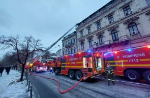 incendiu hotel Bucuresti - foto Stirile ProTV