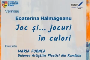 Joc și jocuri de culori - Ecaterina Hălmăgeanu - expoziție Biblioteca