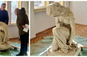 Statuia Aradul întristat va fi restaurată și expusă într-o sală dedicată în Muzeu