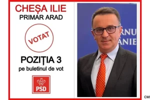 Viitorul Aradului sta in mainile noastre ale cetatenilor P electoral Ilie Chesa PSD Arad