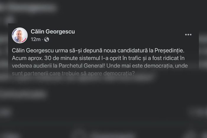 MESAJ CALIN GEORGESCU