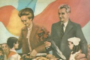 nicolae ceausescu si elena ceausescu pictura