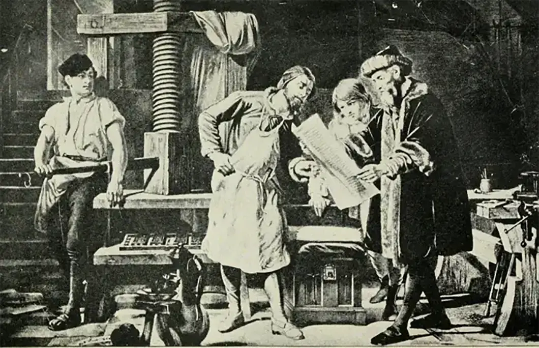 Presa de tipar Gutenberg